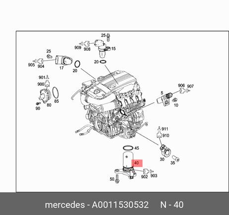 фото Mercedes A0011530532 Датчик уровня масла Mercedes A0011530532 Датчик уровня масла