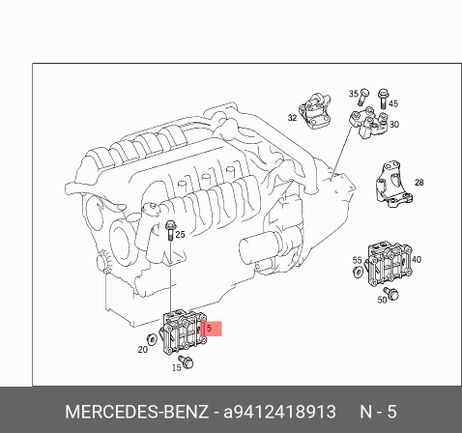 фото Mercedes A9412418913 Сайлент-блок Mercedes A9412418913 Сайлент-блок