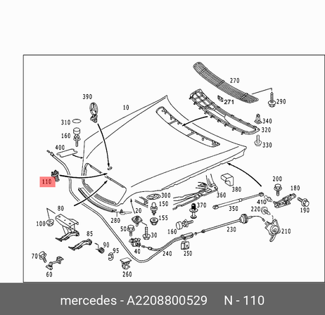 Mercedes A2208800529 Пружина
