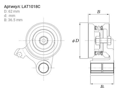 Koyo LAT1018C Ролик натяжной ремня ГРМ
