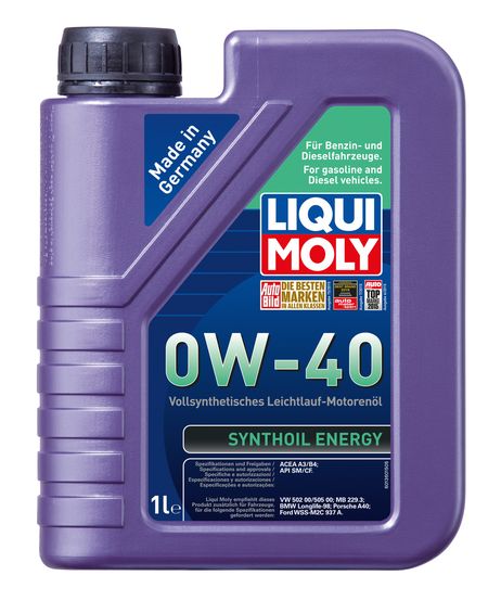 фото Liqui Moly 1922 Снят с производства 0w-40 Synthoil Energy, 1л (синт.мотор.масло) Liqui Moly 1922 Снят с производства 0w-40 Synthoil Energy, 1л (синт.мотор.масло)