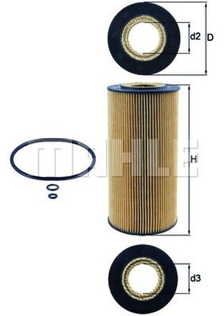 Knecht OX 123/1D Фильтр масляный (вставка)