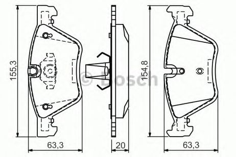фото Bosch 0 986 494 118 Колодки тормозные дисковые | перед | Bosch 0 986 494 118 Колодки тормозные дисковые | перед |
