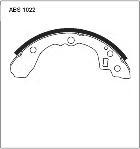 фото Allied Nippon ABS1022 Колодки тормозные барабанные | зад | Allied Nippon ABS1022 Колодки тормозные барабанные | зад |