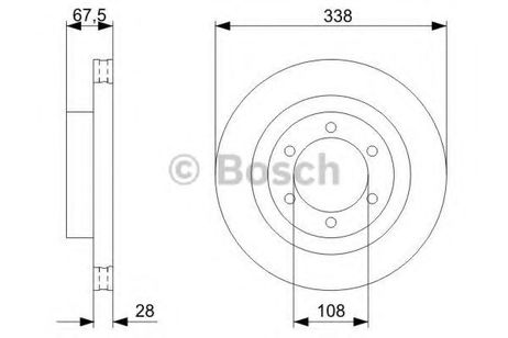 фото Bosch 0 986 479 304 Диск тормозной | перед | Bosch 0 986 479 304 Диск тормозной | перед |