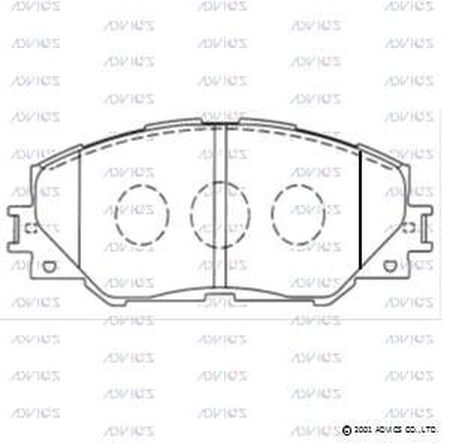 ADVICS A1N129 Дисковые тормозные колодки