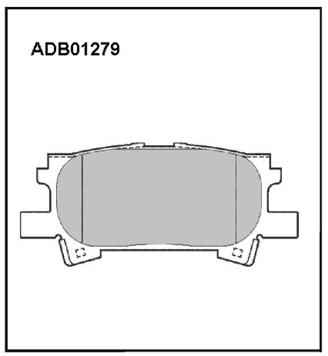фото Allied Nippon ADB01279 Колодки тормозные дисковые | зад | Allied Nippon ADB01279 Колодки тормозные дисковые | зад |