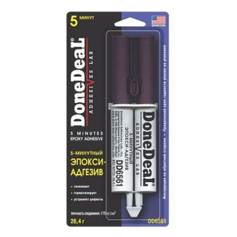 фото Done Deal DD6561 Холодная сварка DoneDeal 6561 5-минутный 2-комп эпокси-адгезив в шприце 28гр про Done Deal DD6561 Холодная сварка DoneDeal 6561 5-минутный 2-комп эпокси-адгезив в шприце 28гр про