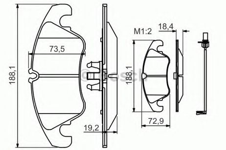 фото Bosch 0 986 494 259 Колодки тормозные дисковые | перед | Bosch 0 986 494 259 Колодки тормозные дисковые | перед |