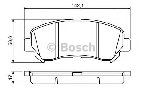 фото Bosch 0 986 494 244 Колодки тормозные дисковые | перед | Bosch 0 986 494 244 Колодки тормозные дисковые | перед |