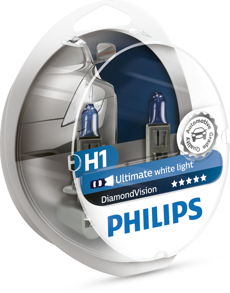 фото Philips 12258DVS2 Комплект ламп H1 Diamond Vision 5000k H1 12V 55W P14,5s Philips 12258DVS2 Комплект ламп H1 Diamond Vision 5000k H1 12V 55W P14,5s