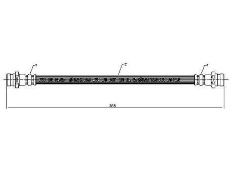 фото SAT ST-MR129728 Шланг тормозной SAT ST-MR129728 Шланг тормозной