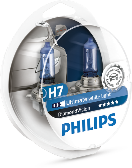 фото Philips 12972DVS2 Комплект ламп 12V H7 55W PX26d Dimond Vision Philips 12972DVS2 Комплект ламп 12V H7 55W PX26d Dimond Vision
