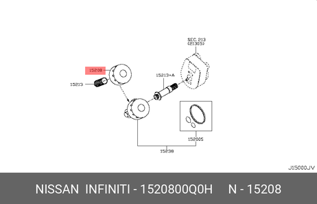 фото Nissan 15208-00Q0H Фильтр масляный Nissan 15208-00Q0H Фильтр масляный