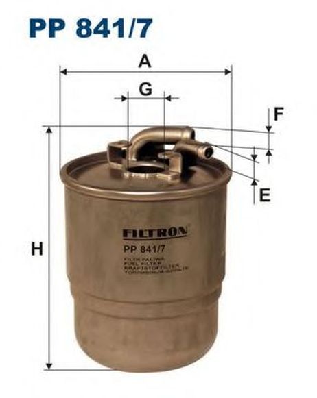 фото FILTRON PP841/7 Фильтр топливный mercedes FILTRON PP841/7 Фильтр топливный mercedes