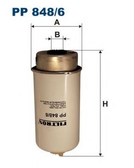 фото FILTRON PP848/6 Фильтр топливный ford FILTRON PP848/6 Фильтр топливный ford