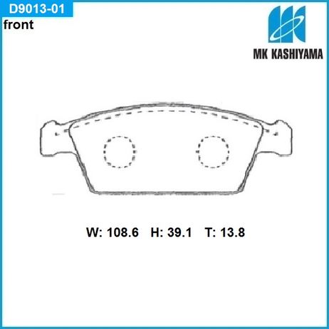 фото Kashiyama D9013-01 Колодки тормозные дисковые Kashiyama D9013-01 Колодки тормозные дисковые