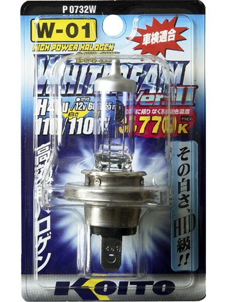 фото KOITO P0732W Лампа высокотемпературная Whitebeam H4U 12V 60/55w (110/110w) 3770k, блистер-упаковка 1 шт. KOITO P0732W Лампа высокотемпературная Whitebeam H4U 12V 60/55w (110/110w) 3770k, блистер-упаковка 1 шт.