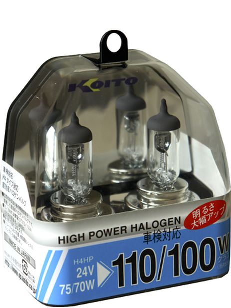 фото KOITO P0591 Лампа высокотемпературная High Power Halogen H4 24V 75/70w (110/100w) 3300k (комплект 2 шт.) KOITO P0591 Лампа высокотемпературная High Power Halogen H4 24V 75/70w (110/100w) 3300k (комплект 2 шт.)
