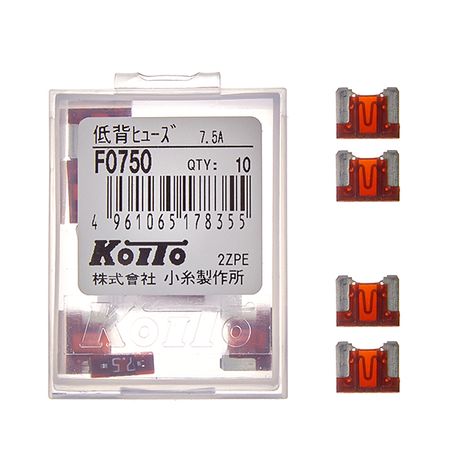 фото KOITO F0750 Предохранители (кратность 10 шт.) KOITO F0750 Предохранители (кратность 10 шт.)