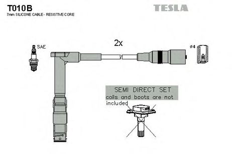 фото Tesla T010B Комплект высоковольтных проводов Tesla T010B Комплект высоковольтных проводов