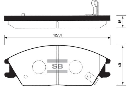 фото Sangsin SP1047 Колодки тормозные перед hyundai getz 05-09/accent 00-05 Sangsin SP1047 Колодки тормозные перед hyundai getz 05-09/accent 00-05