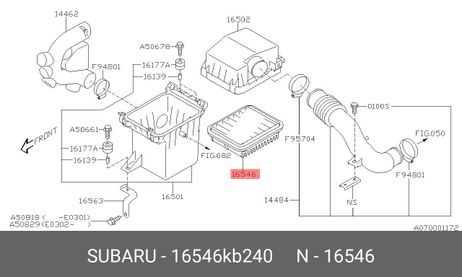 фото Subaru 16546-KB240 Фильтр воздушный Subaru 16546-KB240 Фильтр воздушный