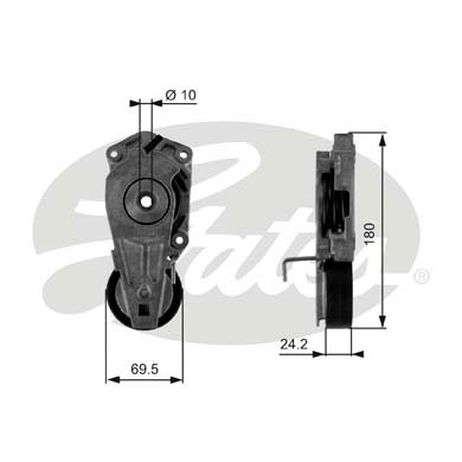 фото Gates T38405 Ролик натяжной приводного ремня Gates T38405 Ролик натяжной приводного ремня
