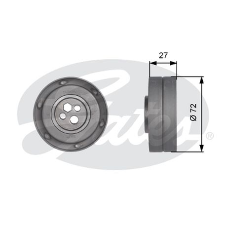 фото Gates T41217 Снят с производства Ролик натяжной ремня ГРМ Gates T41217 Снят с производства Ролик натяжной ремня ГРМ