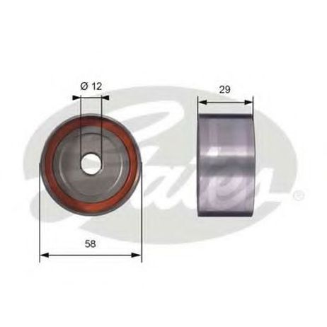 фото Gates T42025 Снят с производства Ролик натяжной ремня ГРМ Gates T42025 Снят с производства Ролик натяжной ремня ГРМ