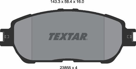 фото Textar 2385501 Колодки тормозные дисковые | перед | Textar 2385501 Колодки тормозные дисковые | перед |
