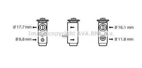 фото AVA OL1352 Клапан кондиционера AVA OL1352 Клапан кондиционера