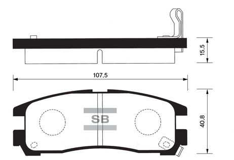 фото Sangsin SP1046R Колодки тормозные зад mitsubishi delica/pajero II Sangsin SP1046R Колодки тормозные зад mitsubishi delica/pajero II
