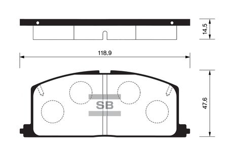 фото Sangsin SP1105 Колодки тормозные перед toyota corolla/sprinter/raum/spacio/caldina Sangsin SP1105 Колодки тормозные перед toyota corolla/sprinter/raum/spacio/caldina