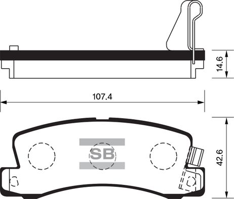 фото Sangsin SP1208 Колодки тормозные зад toyota harrier 01-03/toyota corolla/levin/trueno GT 95- Sangsin SP1208 Колодки тормозные зад toyota harrier 01-03/toyota corolla/levin/trueno GT 95-