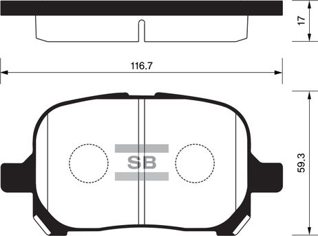 фото Sangsin SP1226 Колодки тормозные перед toyota camry/harrier/nadia Sangsin SP1226 Колодки тормозные перед toyota camry/harrier/nadia