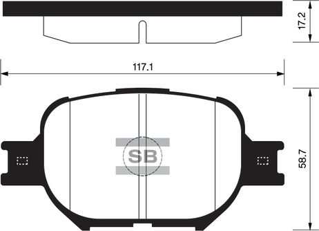 фото Sangsin SP1272 Колодки тормозные перед toyota premio/allion azt240/zzt245/caldina #zt24#/opa #ct1#/corolla zze122 Sangsin SP1272 Колодки тормозные перед toyota premio/allion azt240/zzt245/caldina #zt24#/opa #ct1#/corolla zze122