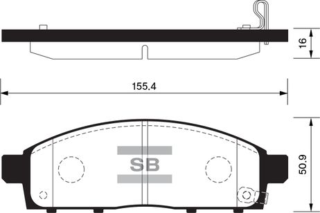 фото Sangsin SP1361 Колодки тормозные перед MMC l200 06- pajero sport 98-09 challenger II 08- nissan nv200 10- Sangsin SP1361 Колодки тормозные перед MMC l200 06- pajero sport 98-09 challenger II 08- nissan nv200 10-