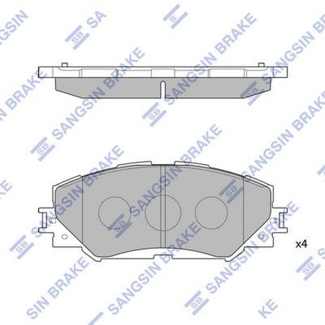 Sangsin SP2093 Колодки тормозные перед toyota premio/allion 05-12/rav 4 05-/corolla 06-13