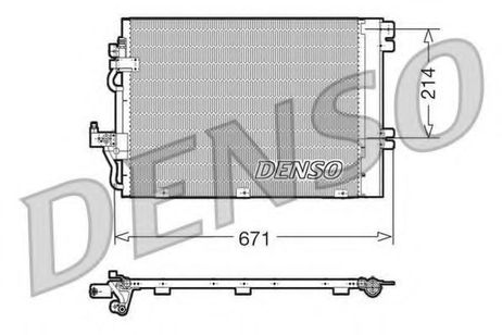 фото Denso DCN20009 Конденсор кондиционера Denso DCN20009 Конденсор кондиционера