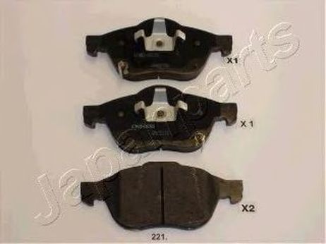 фото Japanparts PA-221AF Колодки тормозные дисковые | перед | Japanparts PA-221AF Колодки тормозные дисковые | перед |