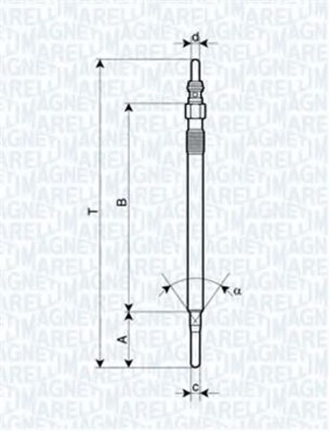 Magneti Marelli 062900062304 Свеча накаливания