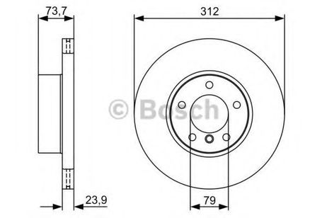 фото Bosch 0 986 479 381 Диск тормозной | перед | Bosch 0 986 479 381 Диск тормозной | перед |