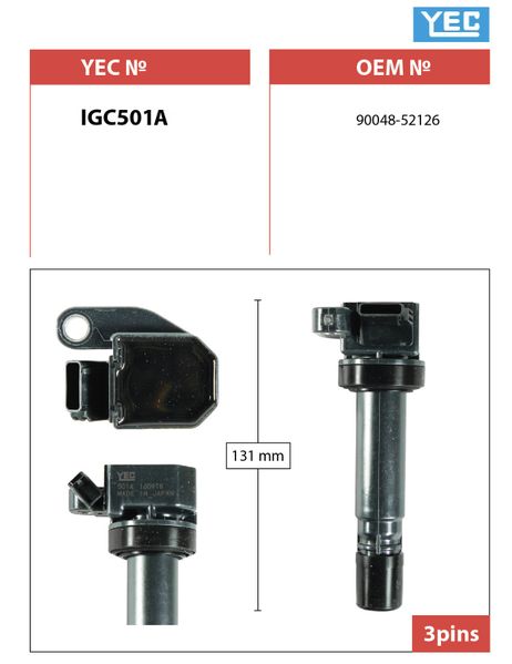 фото YEC IGC501A Катушка зажигания YEC IGC501A Катушка зажигания