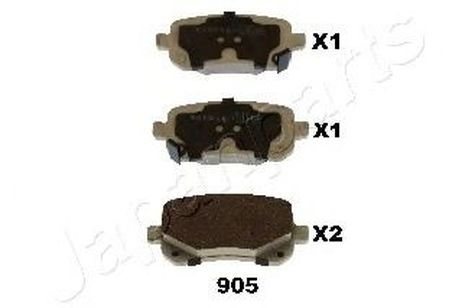 фото Japanparts PP-905AF Колодки тормозные дисковые | зад | Japanparts PP-905AF Колодки тормозные дисковые | зад |