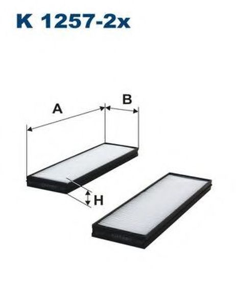 фото FILTRON K1257-2X Фильтр салона FILTRON K1257-2X Фильтр салона