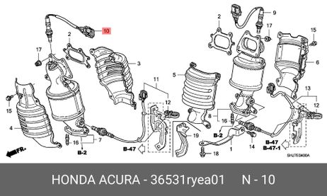 фото Honda 36531-RYE-A01 Датчик кислородный Honda 36531-RYE-A01 Датчик кислородный