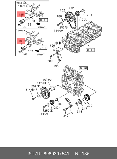 фото Isuzu 8-98039-754-1 Tensioner, chai Isuzu 8-98039-754-1 Tensioner, chai