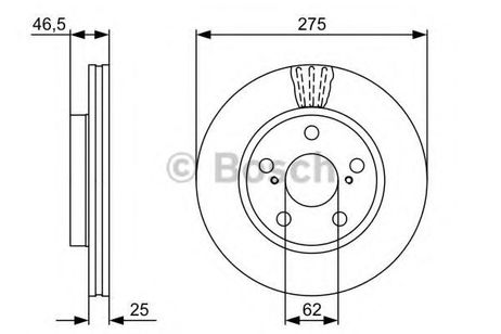 фото Bosch 0 986 479 428 Диск тормозной | перед | Bosch 0 986 479 428 Диск тормозной | перед |