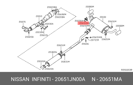 фото Nissan 20651-JN00A Подушка двигателя Nissan 20651-JN00A Подушка двигателя